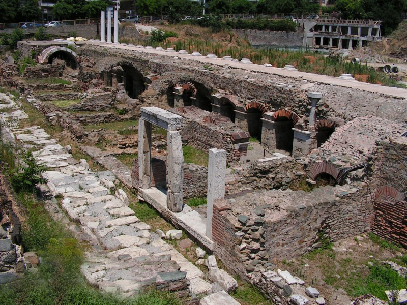 Ruinas del antiguo mercado de Tesalónica - Estudio bíblico, 1 Tesalonicenses.